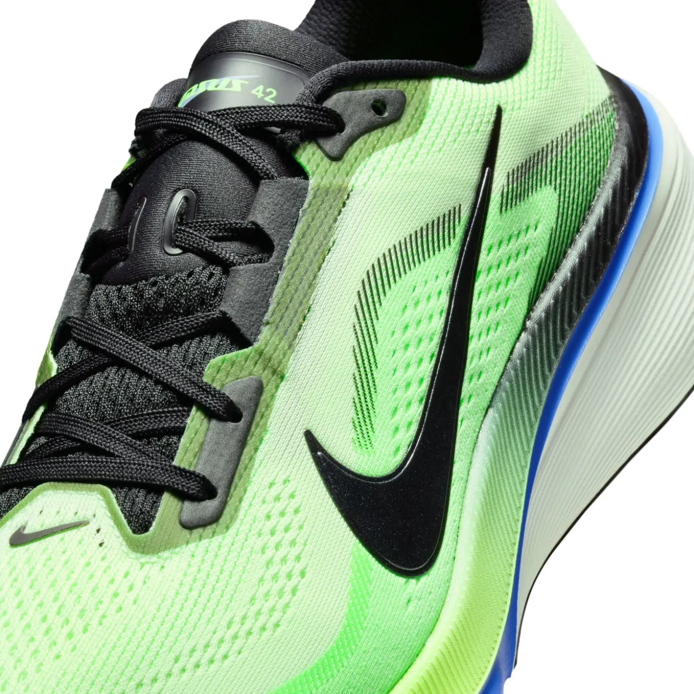 Nike Air Zoom Pegasus 42 Hardloopschoenen Neongroen Zwart Blauw