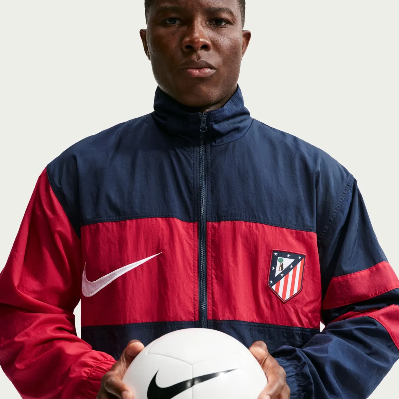Nike Atletico Madrid Repel Woven Trainingspak 1996 Donkerblauw Rood Wit