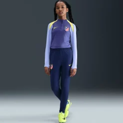 Nike Atletico Madrid Strike Trainingsbroek 2025-2026 Kids Donkerblauw Geel