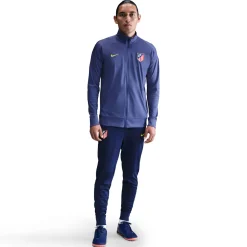 Nike Atletico Madrid Strike Trainingspak Full-Zip 2025-2026 Donkerpaars Donkerblauw Geel