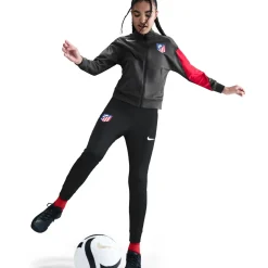 Nike Atletico Madrid Strike Trainingspak Full-Zip 2025-2026 Kids Grijs Zwart Rood Wit