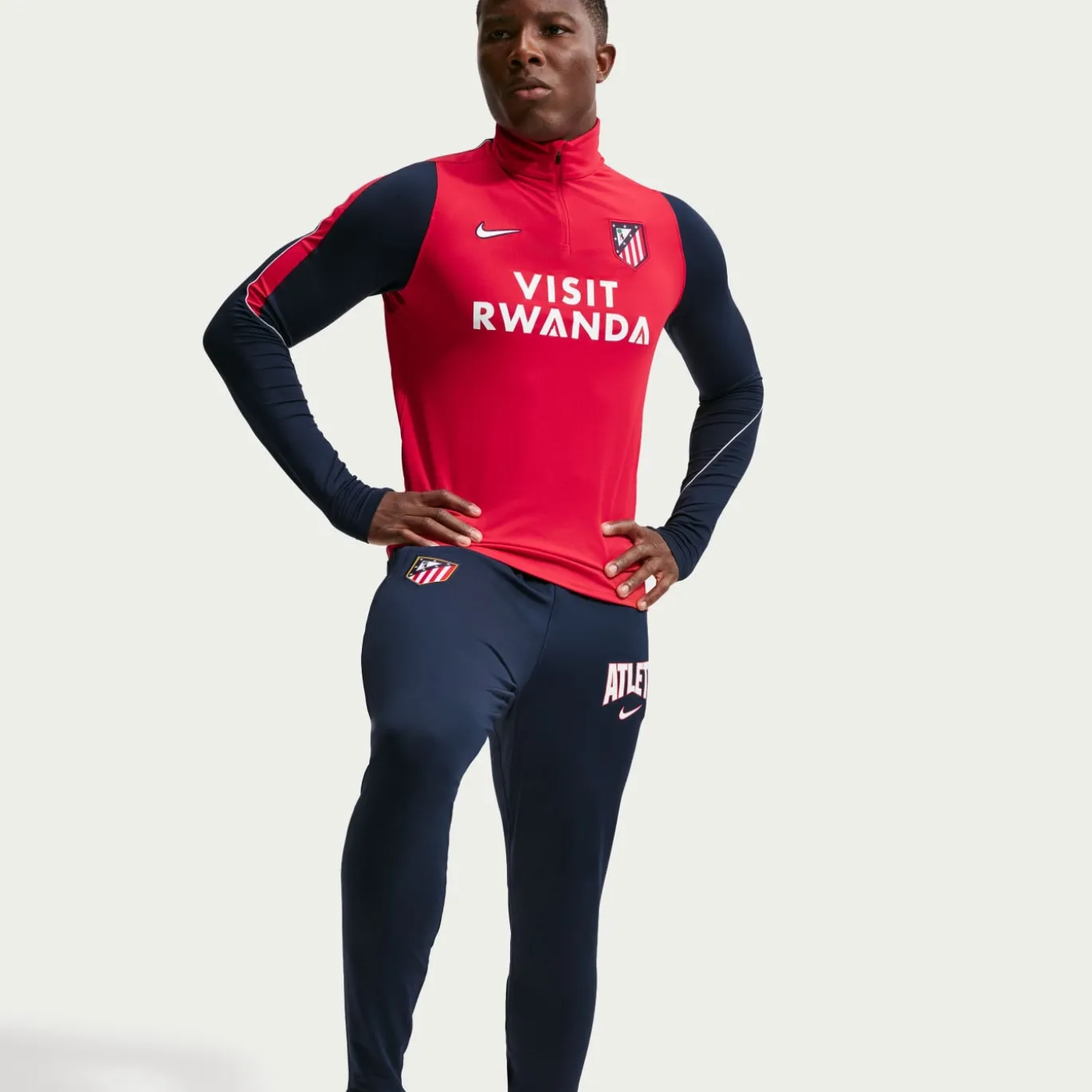 Nike Atletico Madrid Strike Trainingsbroek 2026-2027 Donkerblauw Wit