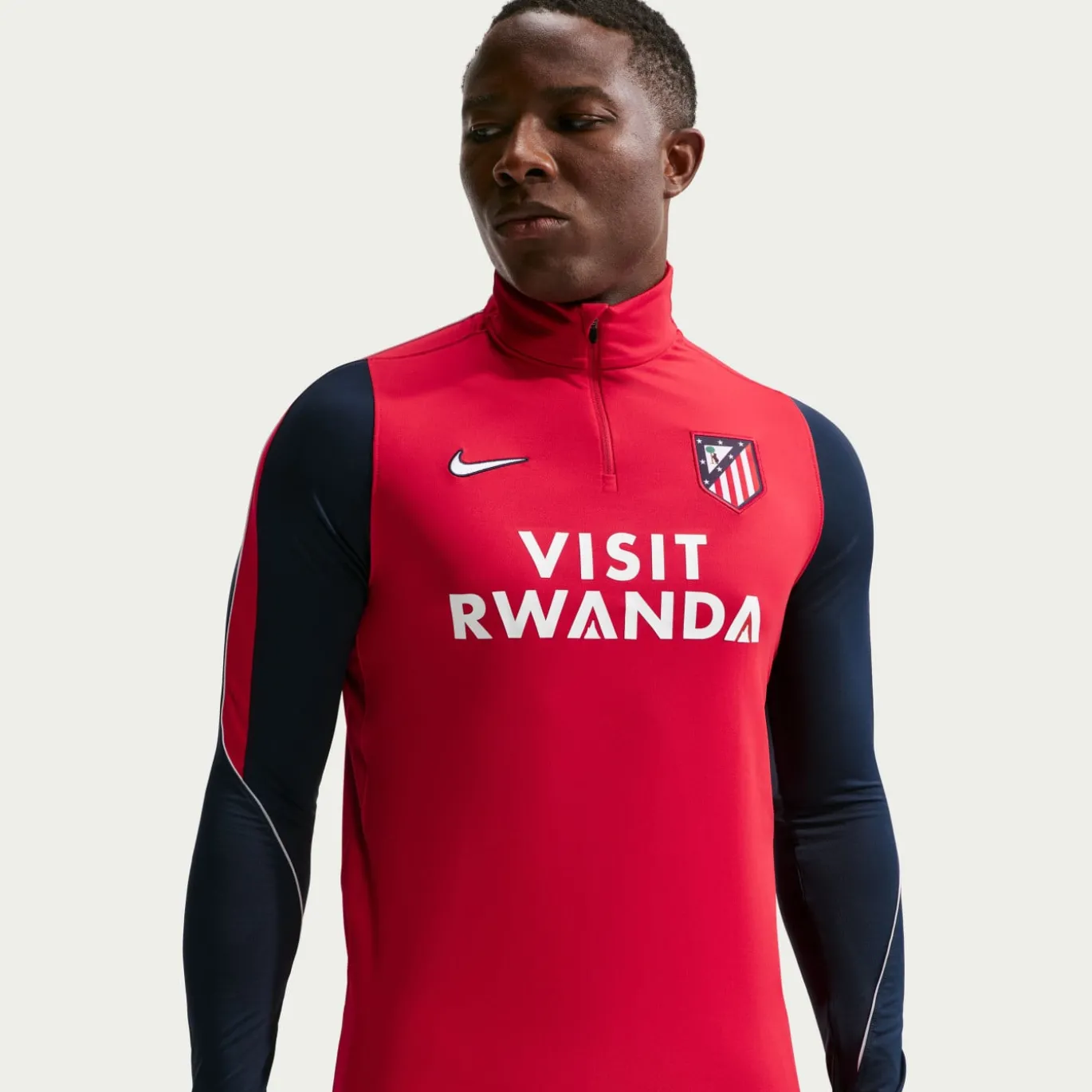 Nike Atletico Madrid Strike Trainingspak 1/4-Zip 2026-2027 Rood Donkerblauw Wit