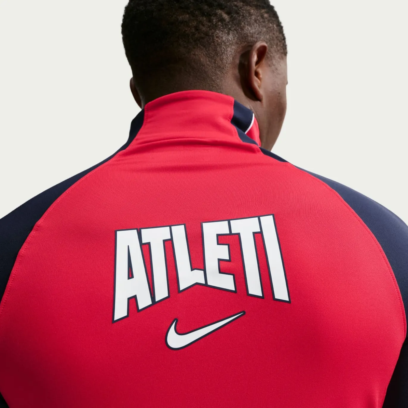 Nike Atletico Madrid Strike Trainingspak 1/4-Zip 2026-2027 Rood Donkerblauw Wit