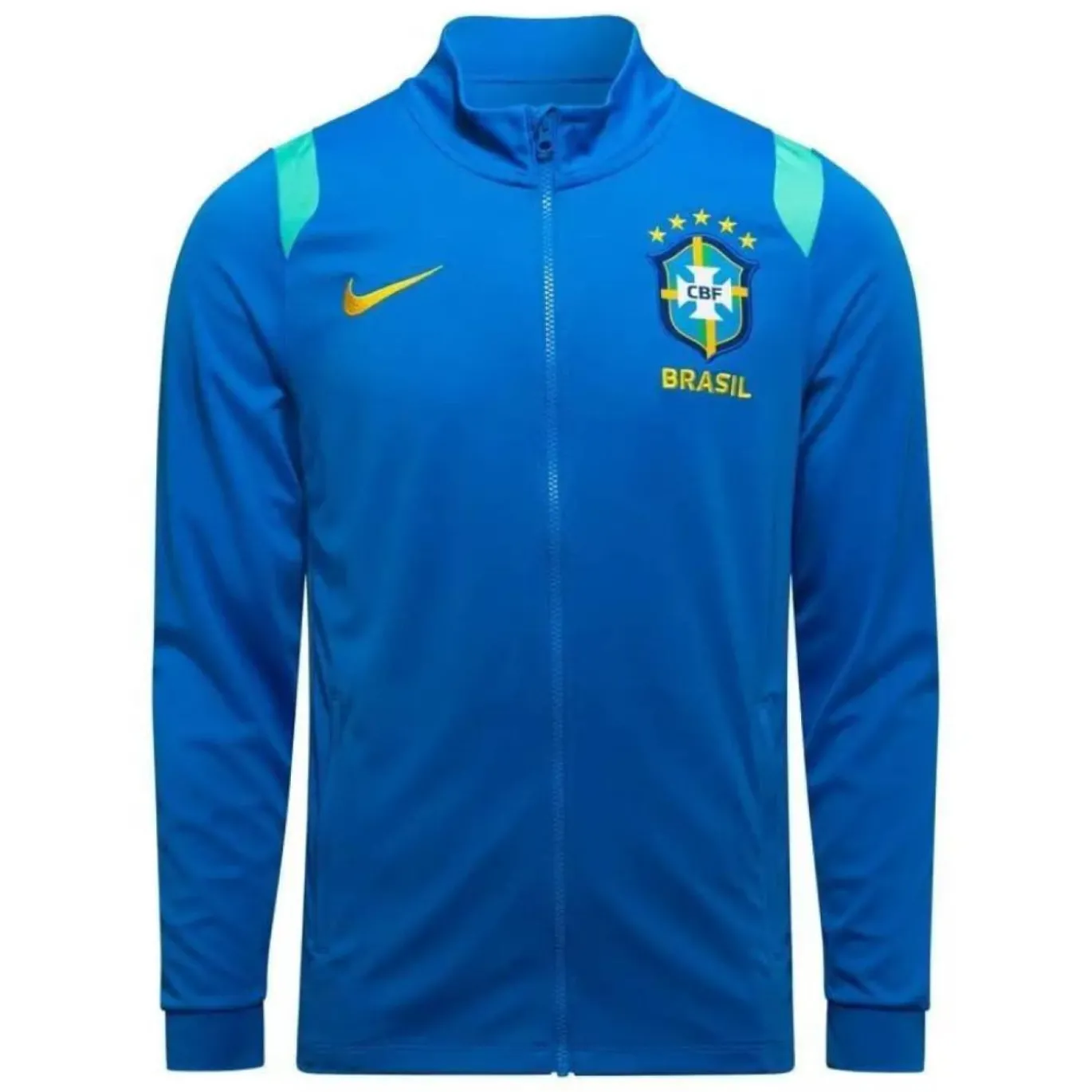 Nike Brazilië Academy Pro Trainingspak 2026-2028 Blauw Turquoise Geel