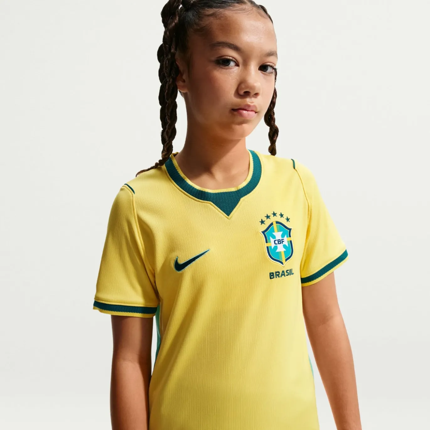 Nike Brazilië Thuisshirt 2026-2028 Kids
