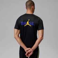 Nike Brazilië x Jordan Strike Trainingsshirt 2026-2028 Zwart Geel Groen Blauw