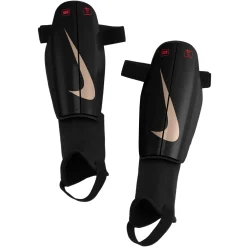 Nike Charge Scheenbeschermers Zwart Felrood Goud