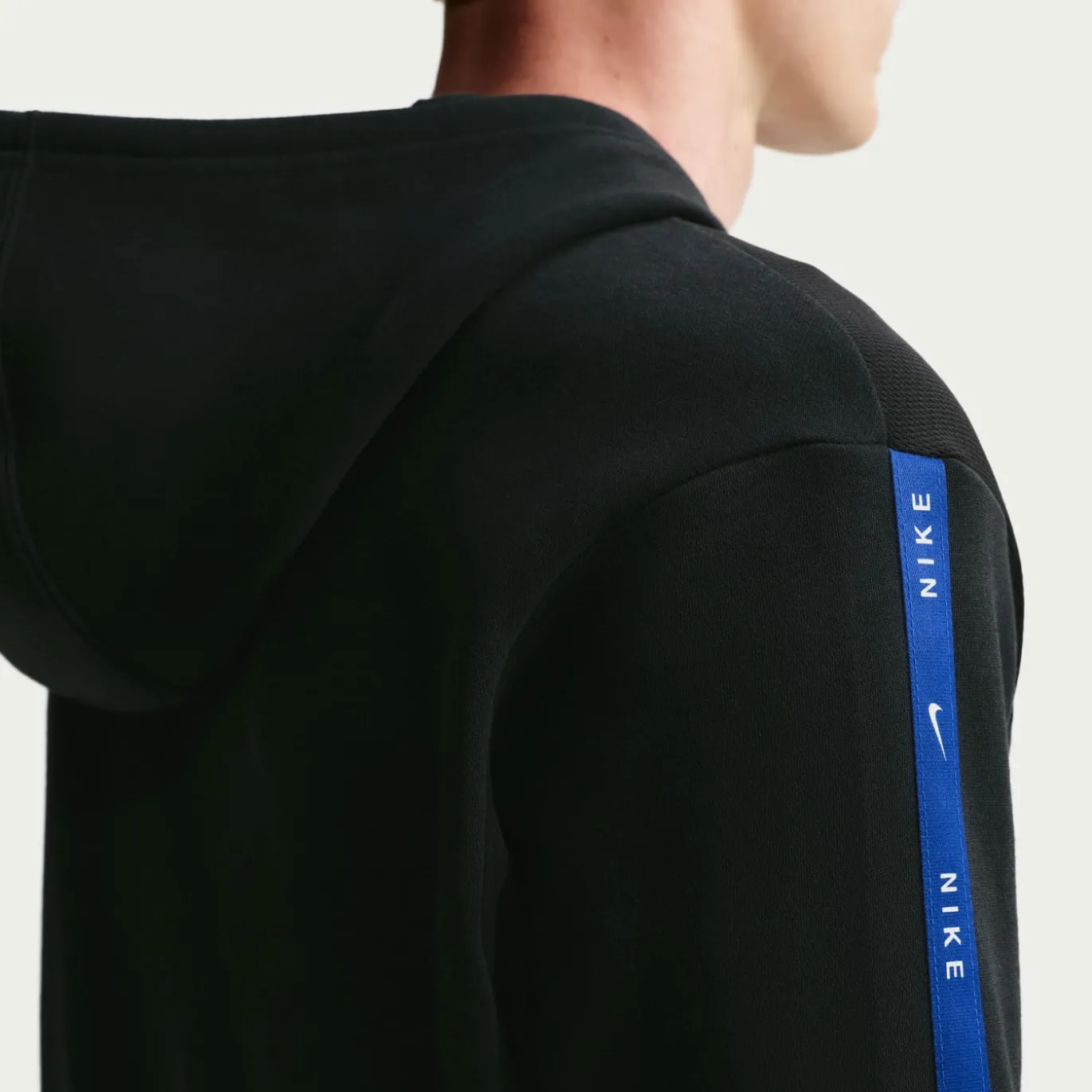 Nike Chelsea City Side Fleece Hoodie 2026-2027 Zwart Donkerblauw