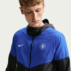 Nike Chelsea City Side Trainingsjack 2026-2027 Donkerblauw Wit