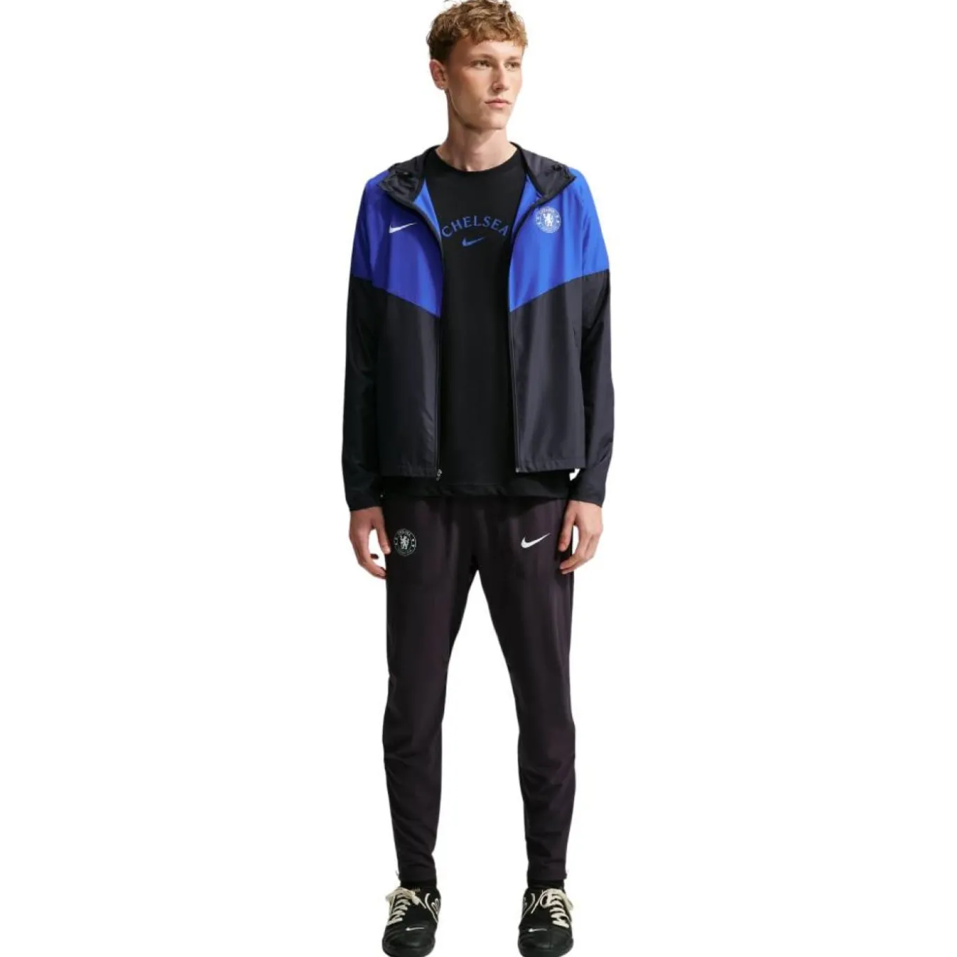 Nike Chelsea City Side Trainingsjack 2026-2027 Donkerblauw Wit