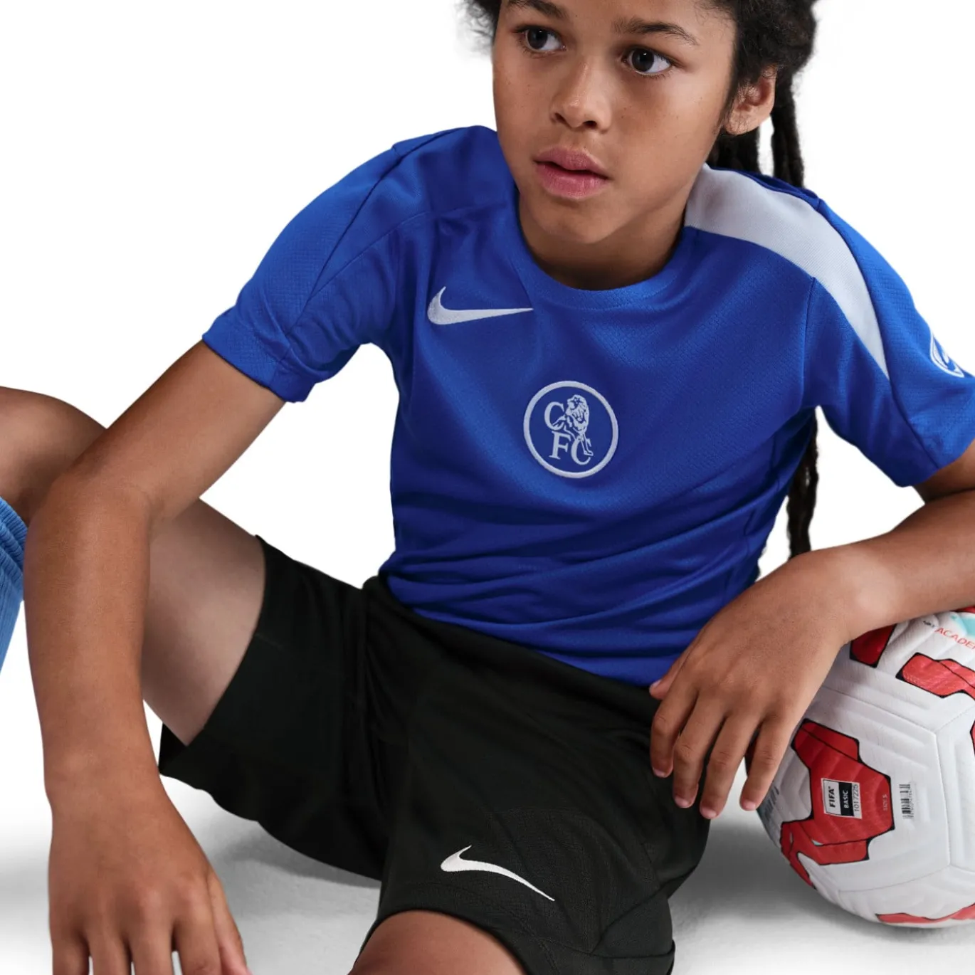 Nike Chelsea Strike Trainingsbroekje 2025-2026 Kids Zwart Wit