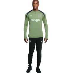 Nike Chelsea Strike Trainingspak 1/4-Zip 2025-2026 Grijsgroen Donkergroen Wit