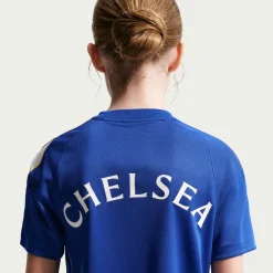 Nike Chelsea Strike Trainingsshirt 2026-2027 Kids Blauw Goudgeel Wit