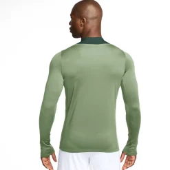 Nike Chelsea Strike Trainingstrui 1/4-Zip 2025-2026 Grijsgroen Donkergroen