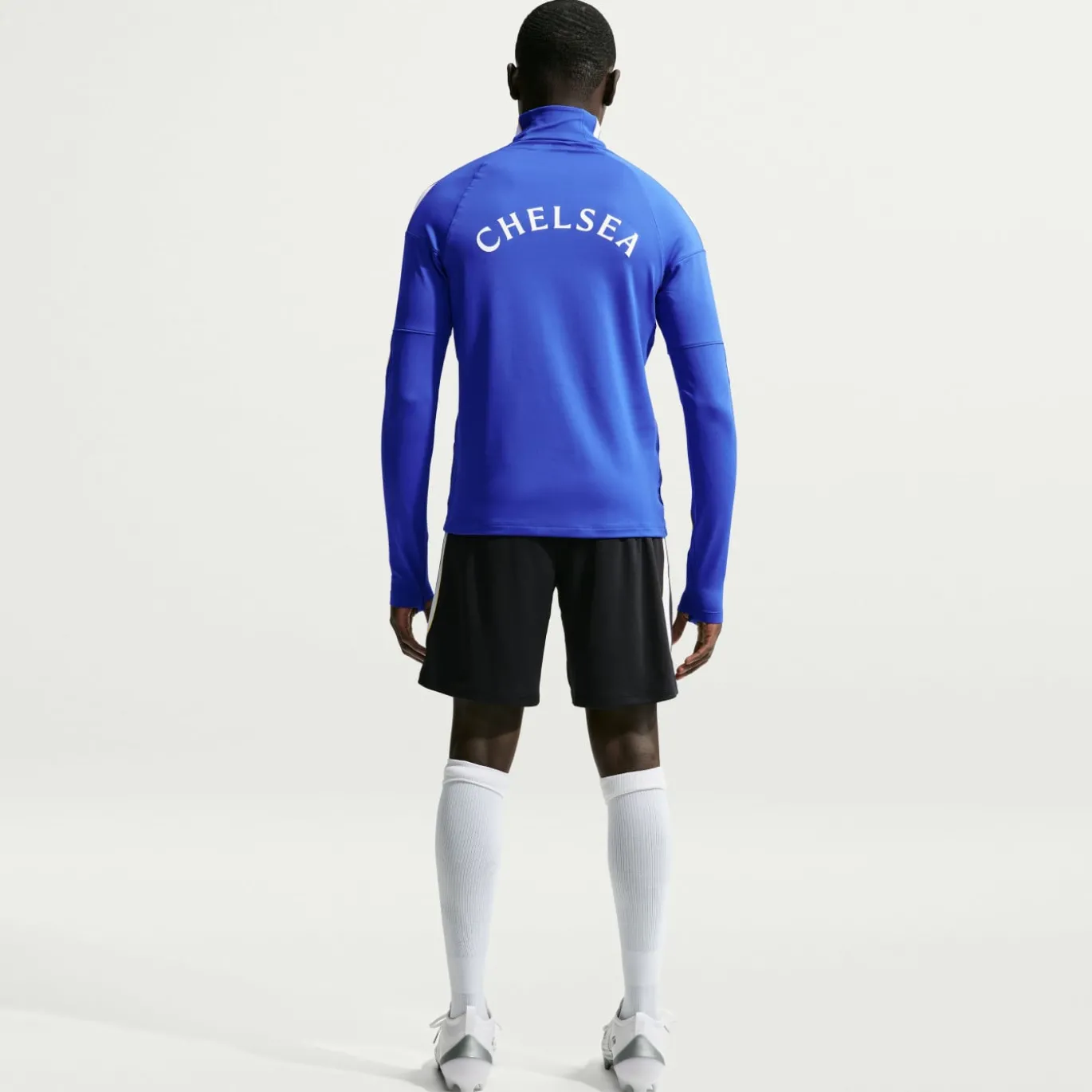 Nike Chelsea Strike Trainingstrui 1/4-Zip 2026-2027 Blauw Goudgeel Wit