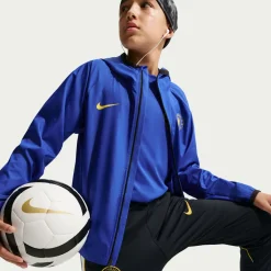Nike Chelsea Strike Trainingsbroek 2026-2027 Kids Donkerblauw Wit Goudgeel