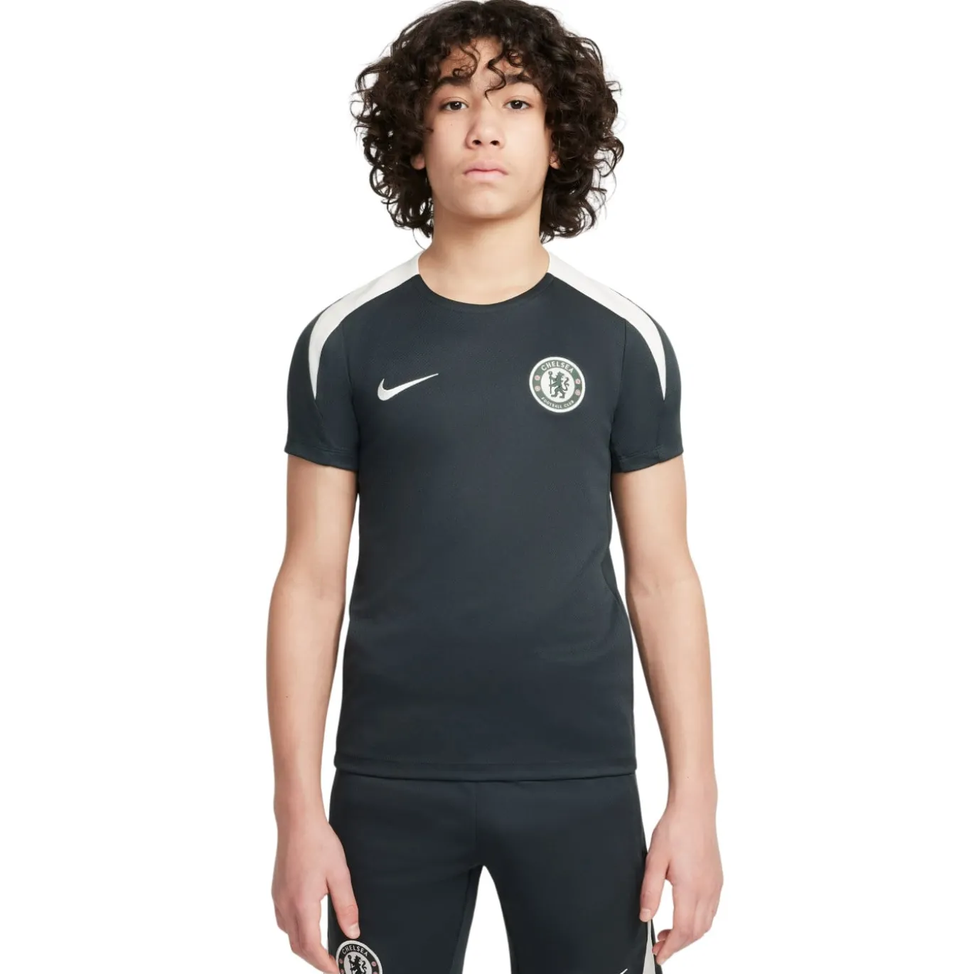 Nike Chelsea Strike Trainingsset 2025-2026 Kids Donkergroen Wit