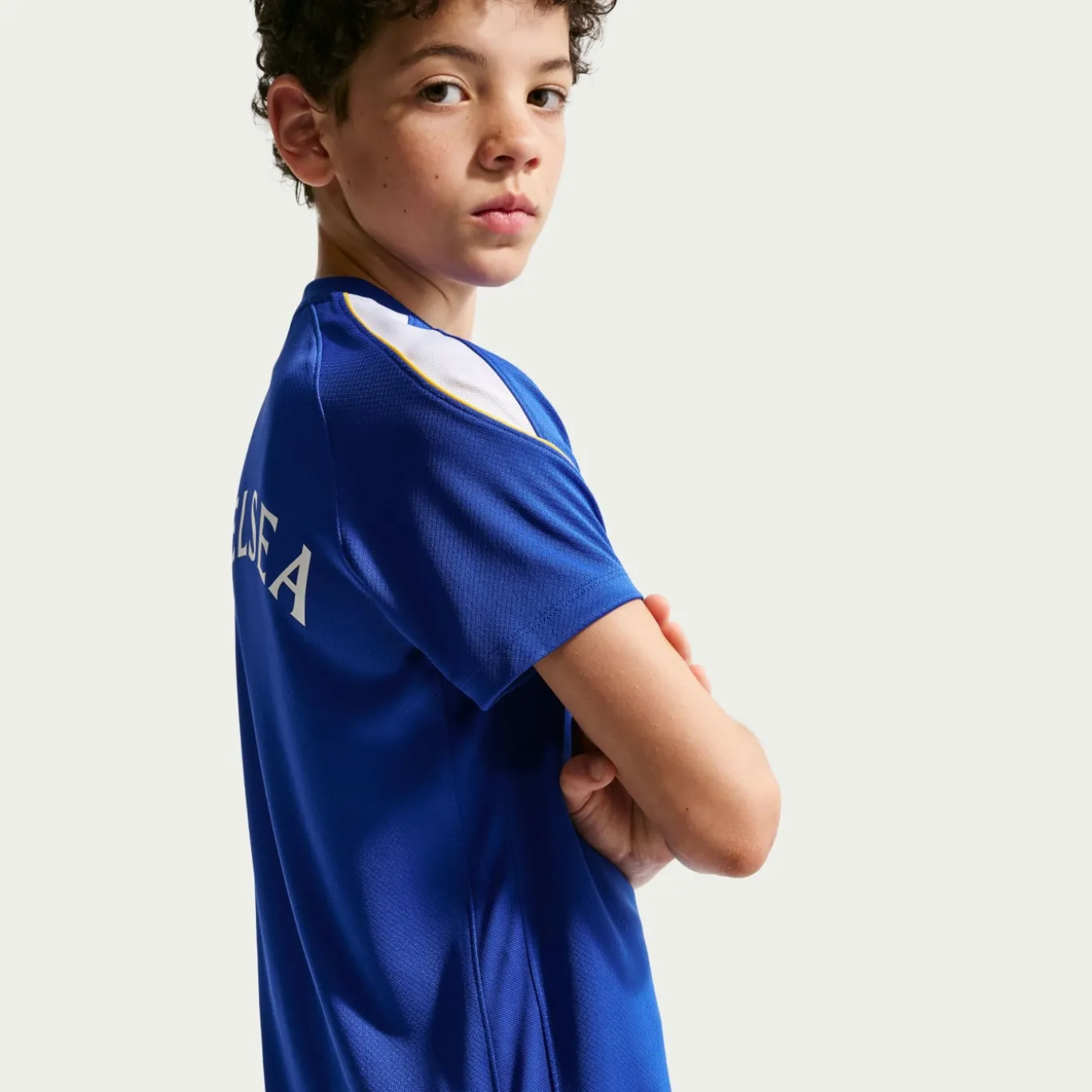 Nike Chelsea Strike Trainingsset 2026-2027 Kids Blauw Donkerblauw Goudgeel Wit