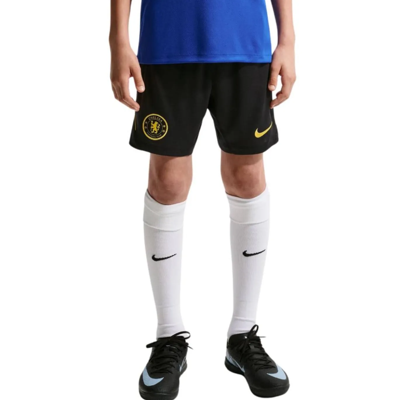 Nike Chelsea Strike Trainingsset 2026-2027 Kids Blauw Donkerblauw Goudgeel Wit