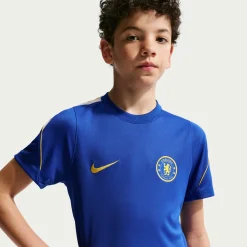 Nike Chelsea Strike Trainingsset 2026-2027 Kids Blauw Donkerblauw Goudgeel Wit