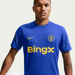 Nike Chelsea Strike Trainingsset 2026-2027 Blauw Donkerblauw Goudgeel Wit