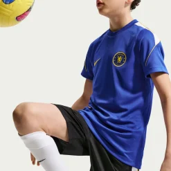 Nike Chelsea Strike Trainingsbroekje 2026-2027 Kids Donkerblauw Wit Goudgeel