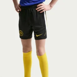 Nike Chelsea Strike Trainingsbroekje 2026-2027 Kids Donkerblauw Wit Goudgeel