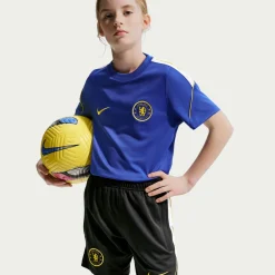 Nike Chelsea Strike Trainingsbroekje 2026-2027 Kids Donkerblauw Wit Goudgeel
