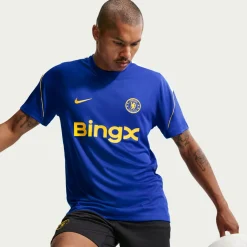 Nike Chelsea Strike Trainingsshirt 2026-2027 Blauw Goudgeel Wit