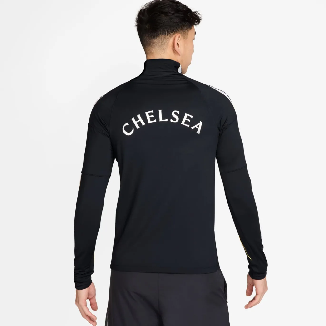 Nike Chelsea Strike Trainingspak 1/4-Zip 2026-2027 Donkerblauw Wit Goudgeel