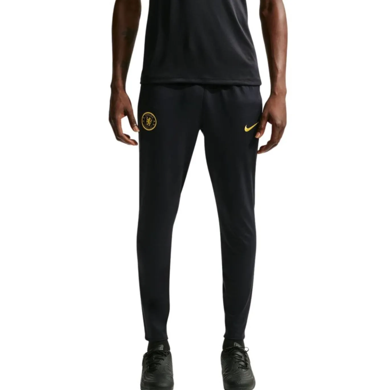 Nike Chelsea Strike Trainingspak 1/4-Zip 2026-2027 Donkerblauw Wit Goudgeel