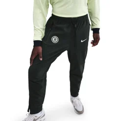Nike Chelsea Tech Trainingsbroek Woven 2025-2026 Donkergroen Antraciet