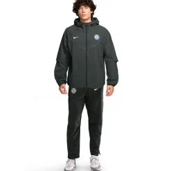 Nike Chelsea Tech Woven Trainingspak Full-Zip 2025-2026 Donkergroen