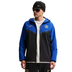 Nike Chelsea Tech Woven Trainingspak 2026-2027 Blauw Donkerblauw Goudgeel