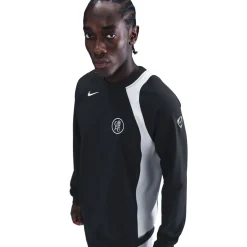Nike Chelsea Total 90 Crew Woven Trainingspak 2025-2026 Zwart Wit
