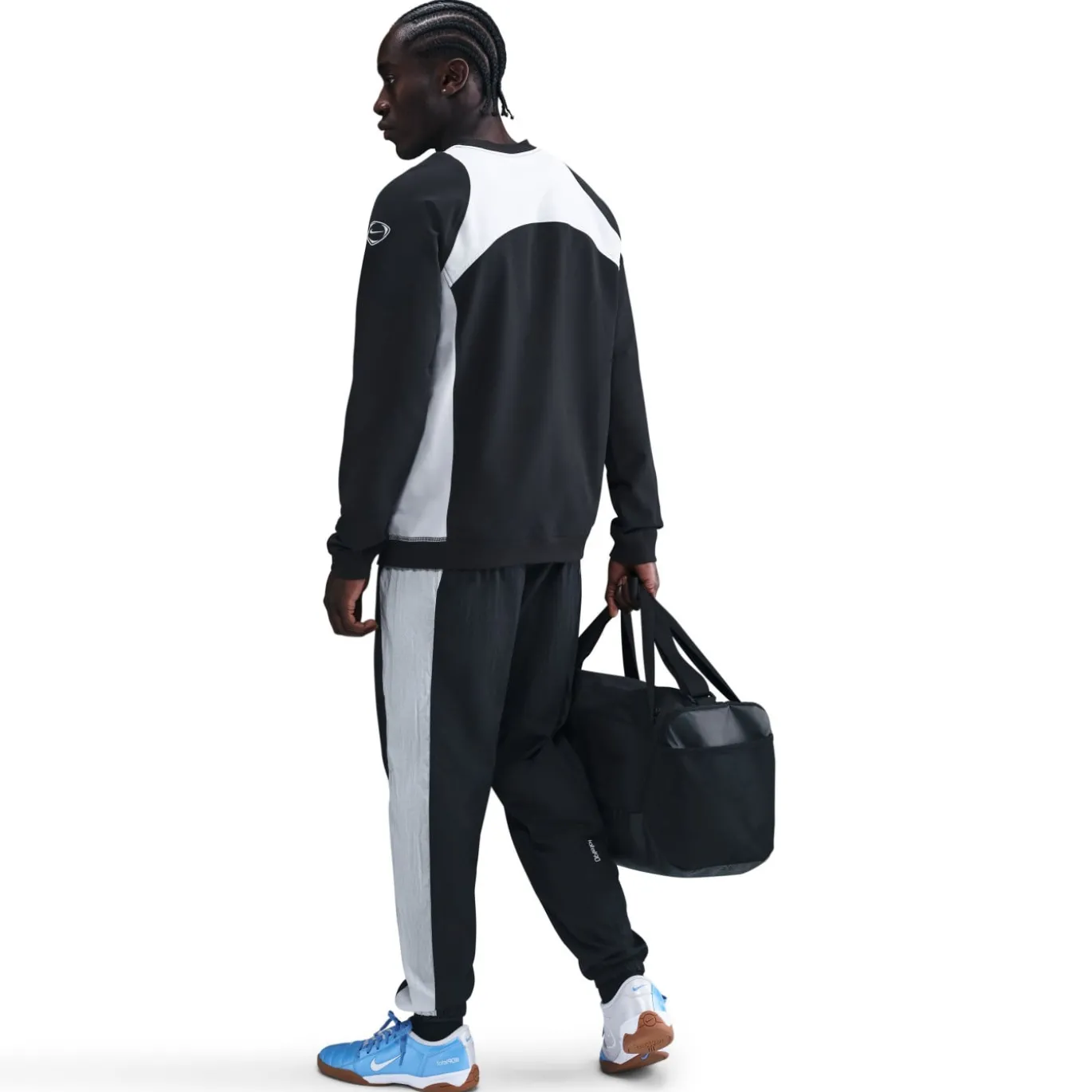 Nike Chelsea Total 90 Crew Woven Trainingspak 2025-2026 Zwart Wit