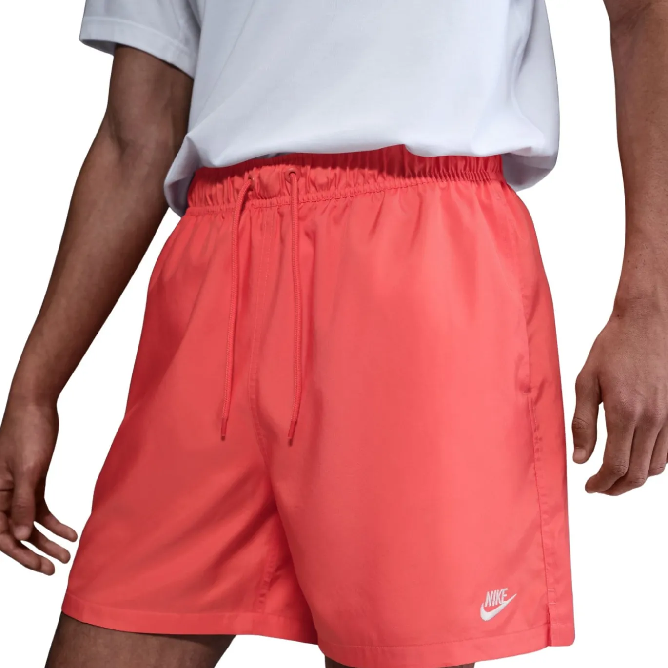 Nike Club Broekje Lichtrood Wit