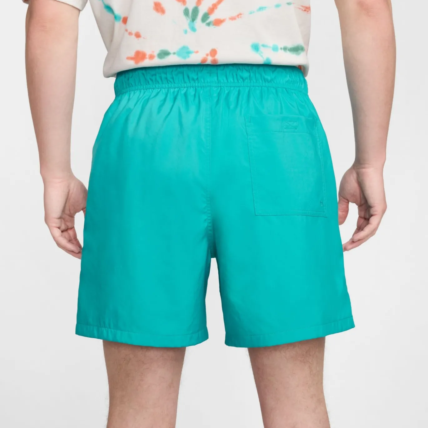 Nike Club Broekje Turquoise Wit