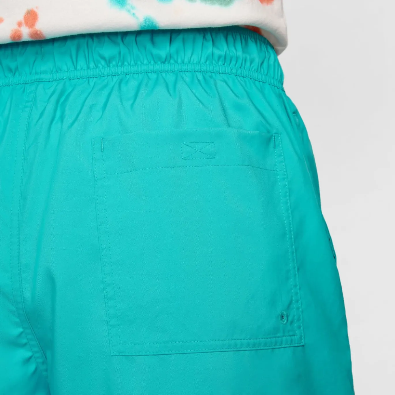 Nike Club Broekje Turquoise Wit