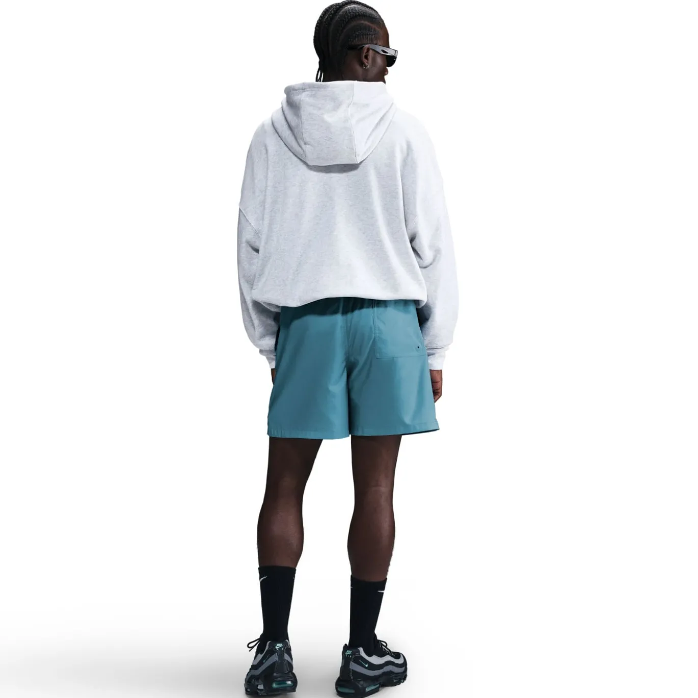 Nike Club Broekje Turquoise Wit