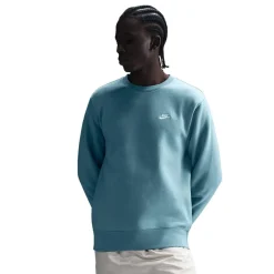 Nike Club Crew Sweater Turquoise Wit