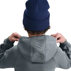 Nike Club Fleece Sportswear Trainingspak Hooded Kids Donkergrijs Wit