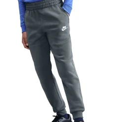 Nike Club Fleece Sportswear Trainingspak Hooded Kids Donkergrijs Wit