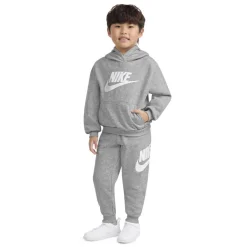 Nike Club Fleece Trainingspak Hooded Peuters/Kleuters Grijs Wit