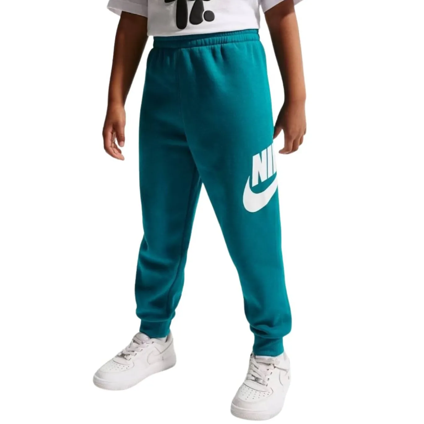 Nike Club Fleece Trainingspak Hooded Peuters/Kleuters Blauwgroen Wit