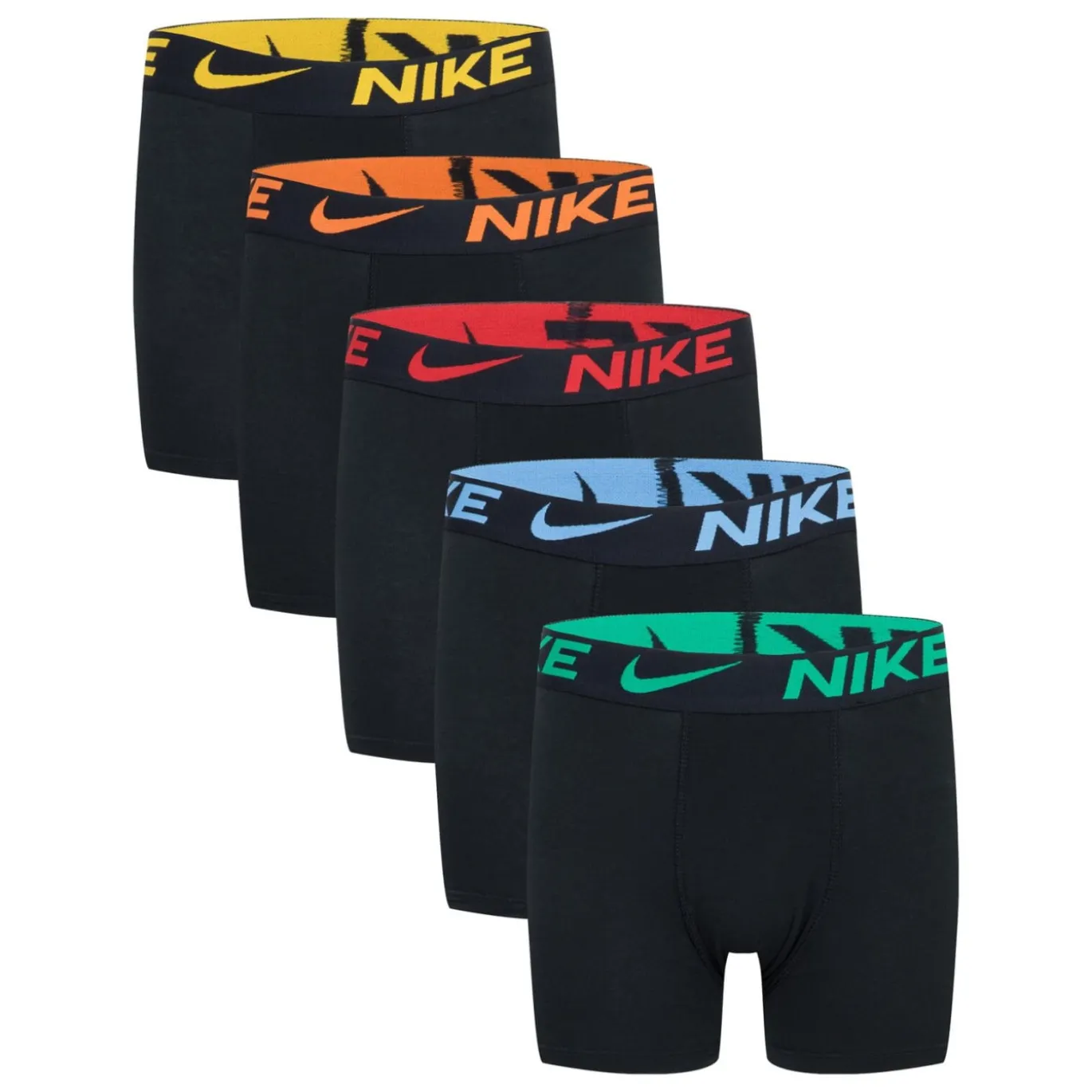 Nike Color Pop Cotton Boxershorts 5-Pack Jongens Zwart Multicolor