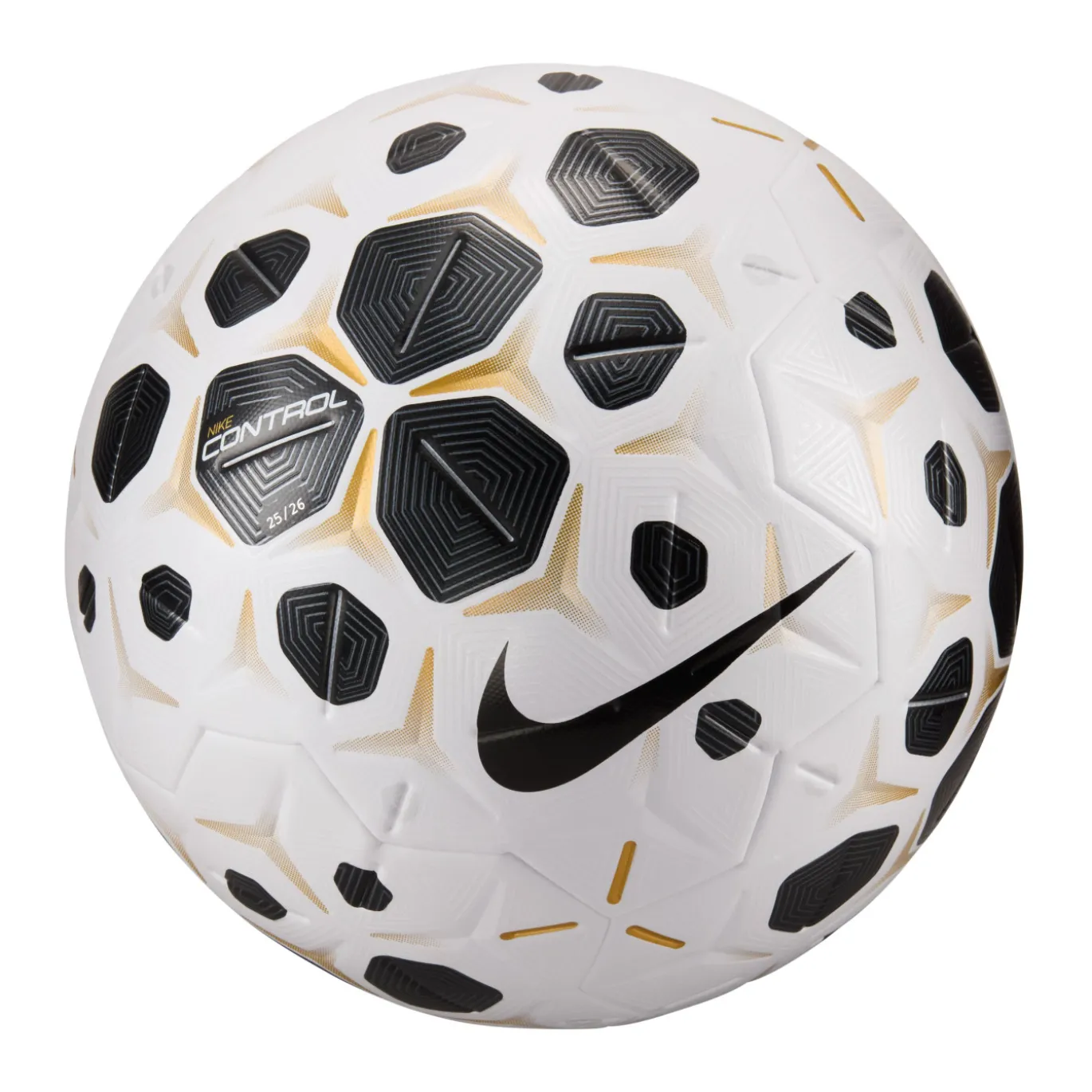 Nike Control Voetbal Maat 5 2025-2026 Wit Zwart Goud