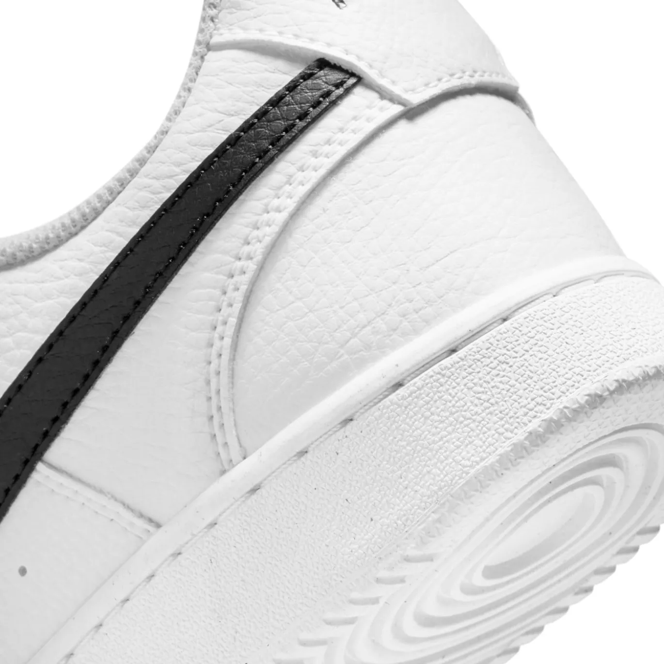 Nike Court Vision Low Next Nature Sneakers Wit Zwart