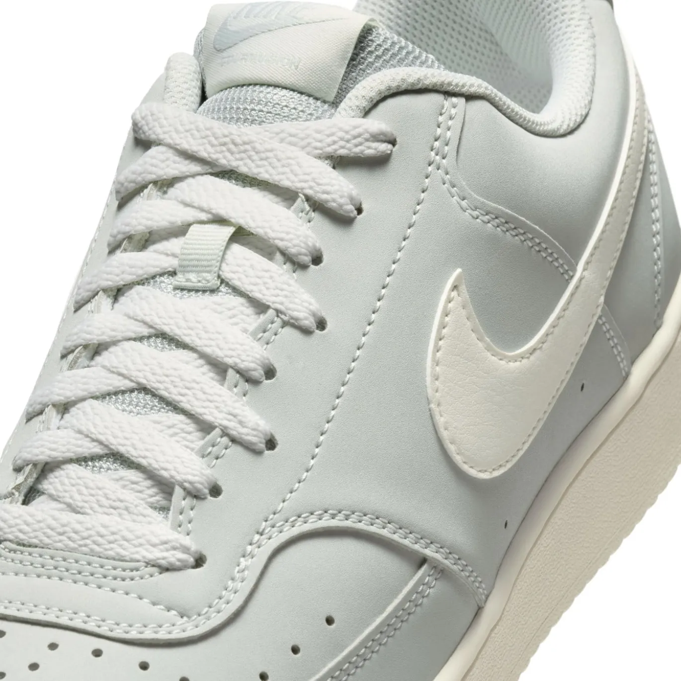 Nike Court Vision Low Sneakers Zilvergrijs Gebroken Wit